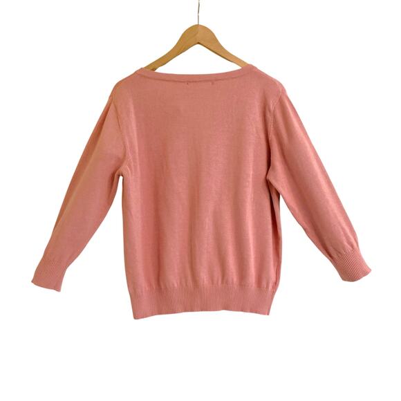 NWT Collectif Charlene Roses
Cardigan Pink US Size 18 UK 22 Pinup Rockabilly - Picture 2 of 5